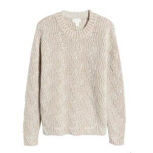 Caslon cable knit Mock Neck Sweater